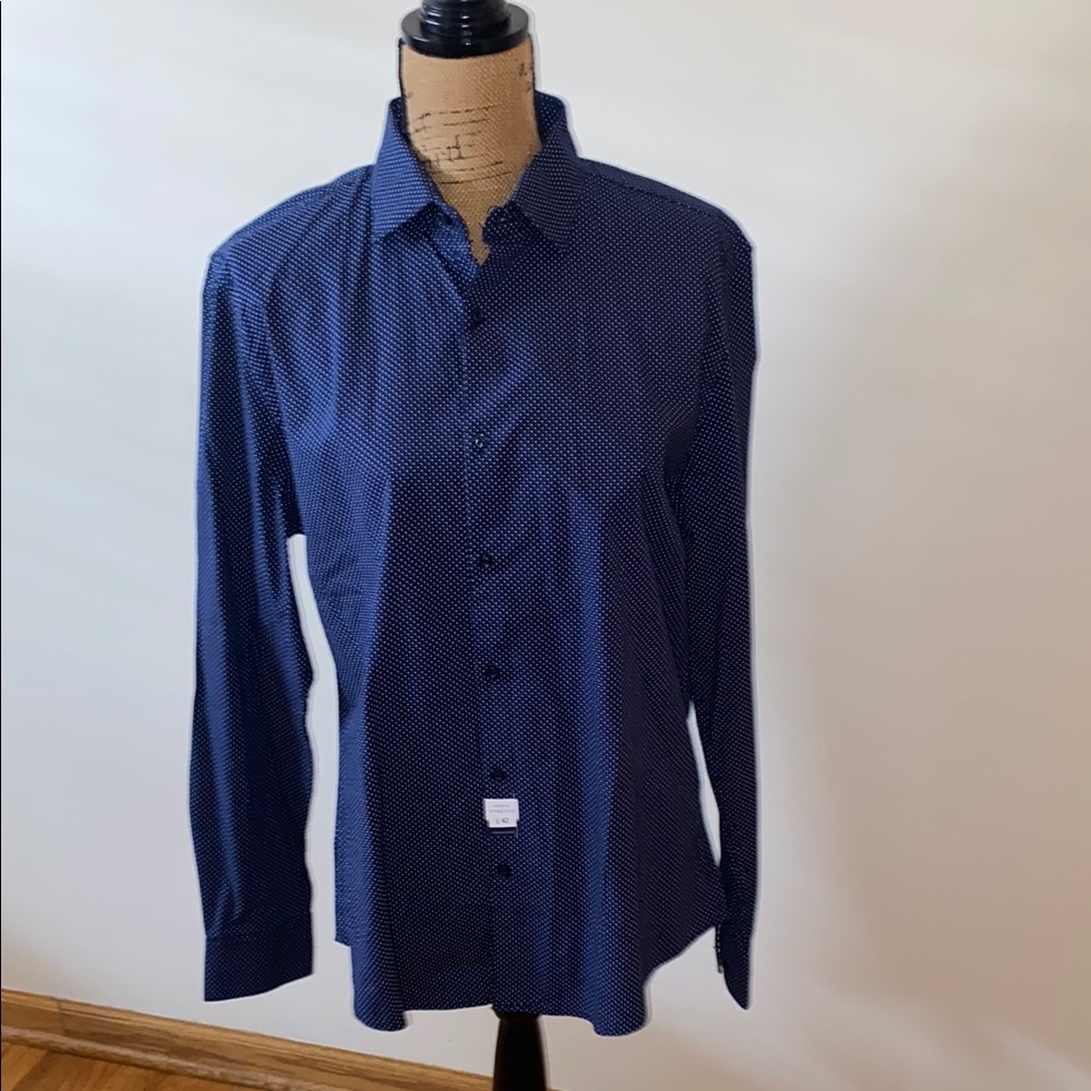 Denim & Flower Blue Casual Button Down Shirt